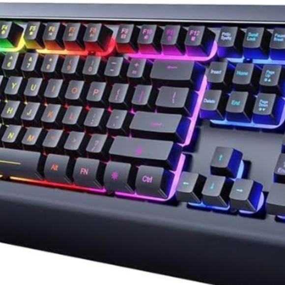 black, rainbow light up keyboard worth 185 (taking offers) - Picture 1 of 3